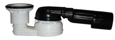 Brausetassensiphon DN40/50x6/4" waagrecht mit Kugelgelenkanschluss HL514/SN.0